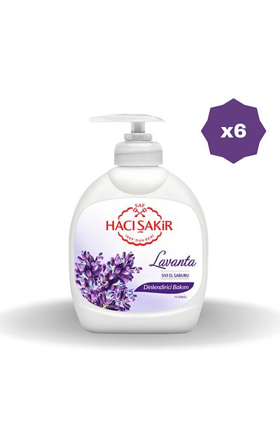 Hacı Şakir Hacişakir Lavender Liquid Soap 300 ml - (6 Pcs)