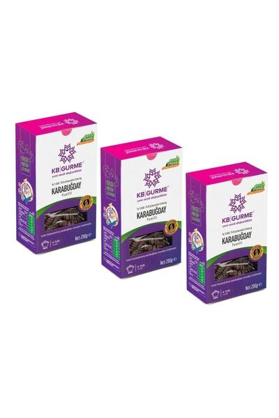 Kbgurme Glutensiz & Vegan Karabuğday 3 Lü Set Fusilli 200 gr 3 Adet