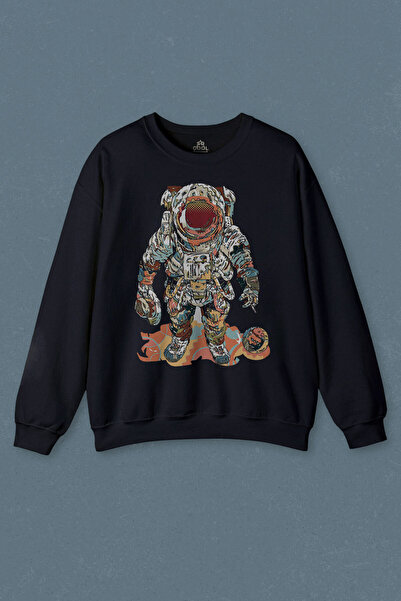 so cool Hanorac bleumarin Fly Me To The Moon Astronaut Planet Imprimat unisex