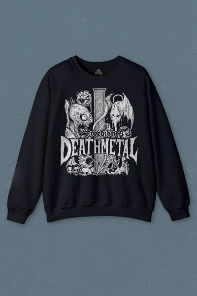 so cool Hanorac bleumarin Death Metal Strike Banda de muzică Imprimat unisex