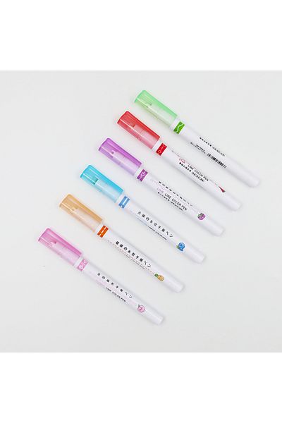 enyareshome Set of 6 Cylinder Shaped Linear Drawing Pencils 13.5cm