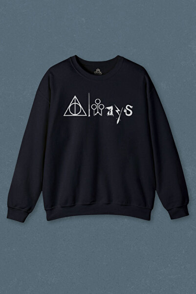 so cool Hanorac bleumarin Harry Always Allways Printed Sweat Unisex