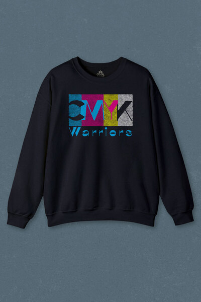 so cool Μπλε μπλουζάκι γραφίστας Cmyk Warrior Warrior Designer Printed Unisex...