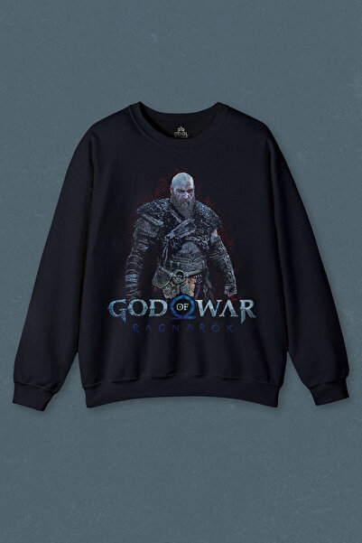 so cool Hanorac albastru marin Imprimat Hanorac pentru bărbați God of War Rag...