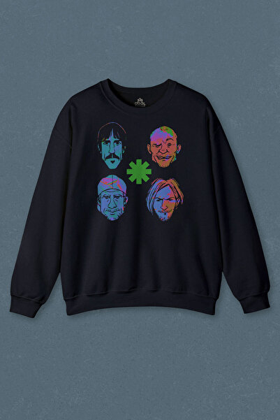 so cool Hanorac albastru bleumarin Rhcp Red Hot Chilli Peppers Fețe Desen cu ...