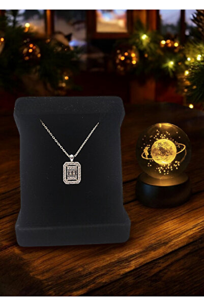 Ayenci Baget Kolye Ve Renk Değiştiren Led Işıklı Cam Satürn Kız Küresi Kolye ...