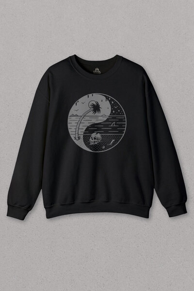 so cool Unisex crna majica Ying Yang Dan planete Zemlje Zagađenje životne sre...