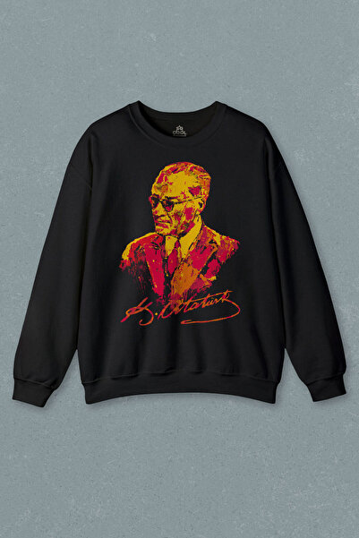 so cool Charisma Glasses Ataturk Galben Roșu Hanorac Imprimat Galata