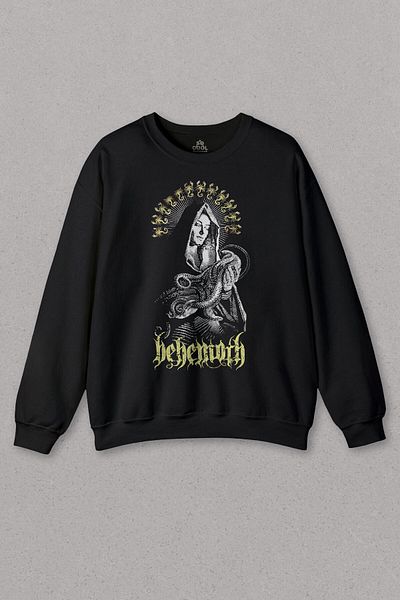 so cool Unisex Sweatshirt Behemoth Gothic Black Metal Rock Music Death Music Printed Sweat