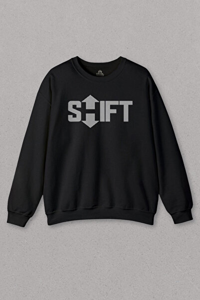 so cool Unisex crna majica sa logotipom Shift Shift Ctrl Alt Delete Windows t...