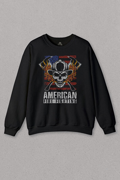 so cool Unisex majica Američki vatrogasac Ljudska glava Piratski čekić KafAli...