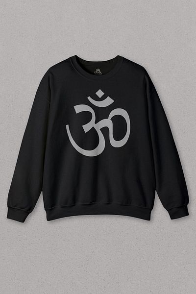 so cool Unisex Black Sweatshirt - Aum Ohm Om Symbol, Physics Formula Printed