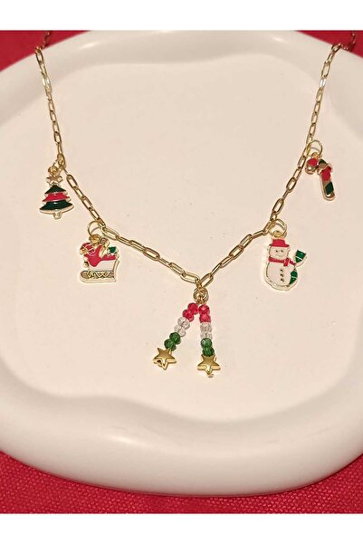 Grace Time YENİ YIL ÇELİK ZİNCİR CHARM KOLYE