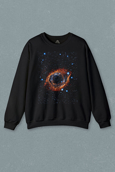 so cool Uzay Boşluğu Evren Galaksi Büyüklüğü Işık Hızı Baskılı Sweatshirt