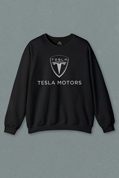 so cool Unisex crna majica Tesla Motors Nikola Car Car AI Štampano Sweat