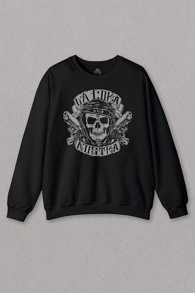 so cool Hanorac Negru Skull La Coka Nostra Gun In Your Mouth Sweat Imprimat