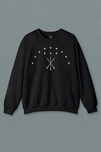 so cool Hanorac Negru Unisex - Imprimat Steagul Circasian Adige