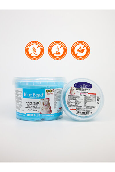 Blue Bead Şeker Hamuru Açık Mavi 200 gr