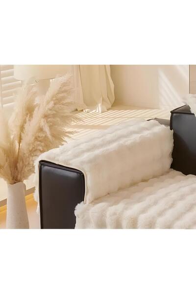 MER HOME Cotiera de pluș de iepure în relief cu model diamantat gros (1 buc) ...