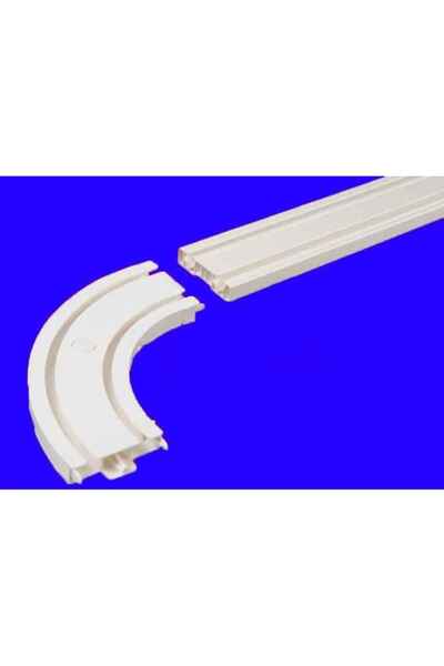 Genel Markalar Korniş Perde Rayı Köşesi 2'li Dönüş Plastik 90 Derece-perdeleriniz Takılmadan Rahat Döner-dayanıklı