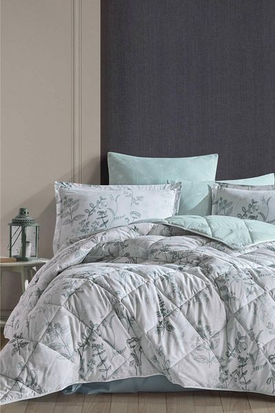 Clasy Ranforce V1 Mint - Double 100% Cotton Sleeping Set