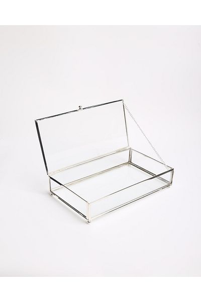 CyzHome Amara Decorative Glass Box 25X14X7