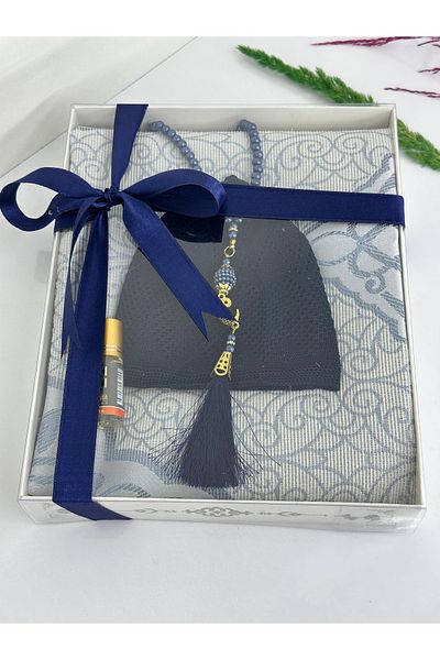 Markapolin Mevlid Crucifix Umrah Gift Set - Prayer Rug, Writing and Rosary