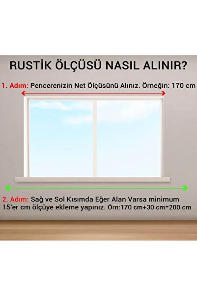Genel Markalar Beyaz Raylı Ahşap Rustik Perde Askısı - Rustik Borusu 100 cm