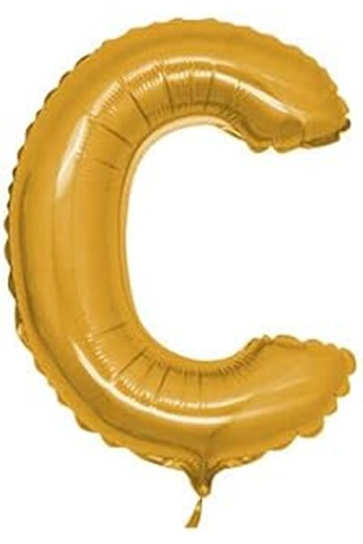 BenimMarifetlerim Letter C Gold Foil Bn 40 Inch 90 cm