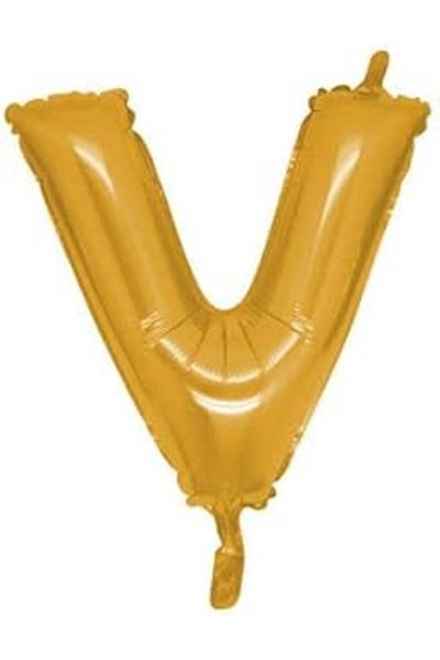 Ceet Markets Letter V Gold Foil Bn 40 Inch 90 cm