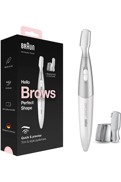 Braun Mini Precision Trimmer FG1106 with 4 extras incl. high precision head, white