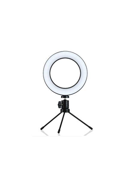 AydemirTech 6'' 16 cm Ring Light Youtuber Makyaj Led Halka Işık Kuaför,make U...
