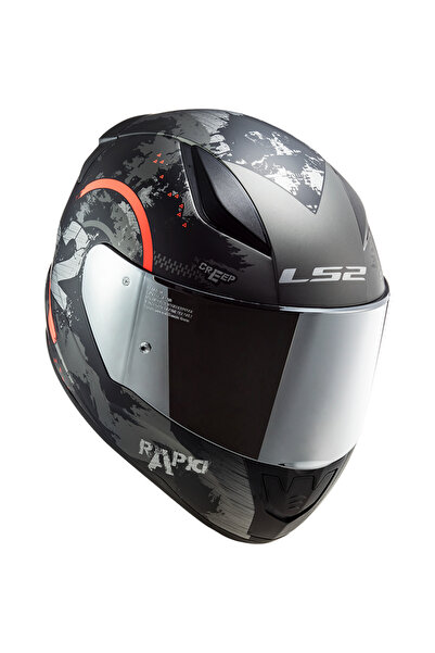 LS2 RAPID 2 CIRCLE  FULLFACE MOTOSİKLET KASKI GRİ CAMLI