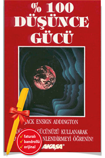 Akaşa Yayınları Alfa Kalem+% 100 Düşünce Gücü(Jack Ensign Addington)-Bireysel...
