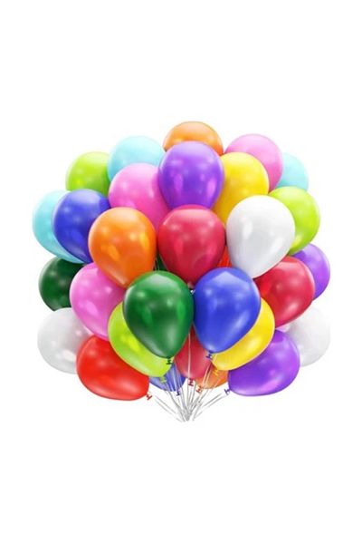 BALON DİYARI Mixed Color High Quality Balloon 15 Pieces