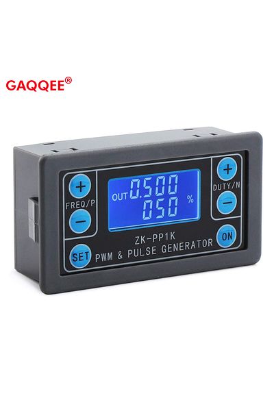 Gaqqee ZK-PP1K Dual Mode Signal Generator LCD PWM 1-Channel 1Hz-150KHz PWM Pulse Frequency Duty Cycle Ad...
