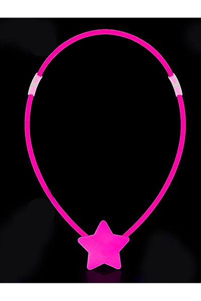 CEKAVE Glow Stick Star Necklace - Glow Necklace - Glow Stick Party Star Necklace 6Pcs