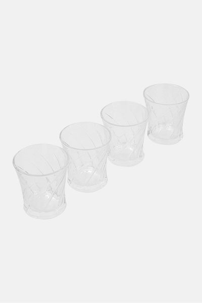 Nautica 4 Piece American Stylized Glass Set, Transparent