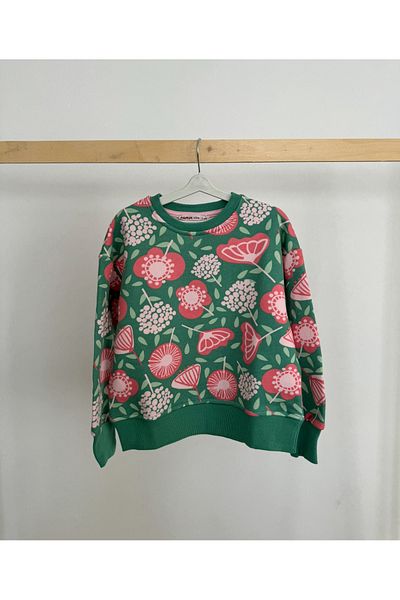 Pamuk şekeri çocuk giyim Girl's flower Sweatshirt