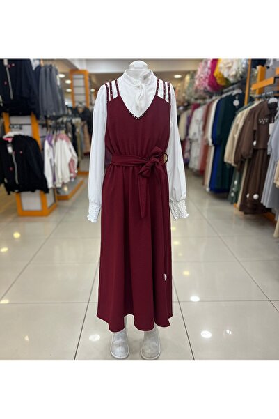 Yonca Çocuk ESMAGÜL Kids 0102 Kız Çocuk Gömlekli Jile Uzun Elbise