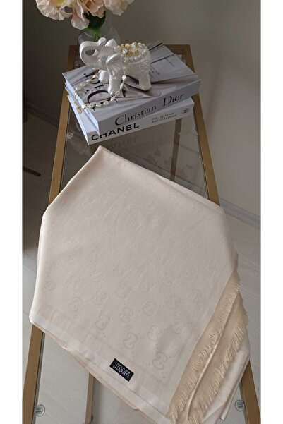 MODA G Desenli İpek Kaşmir Çift Taraflı Şal