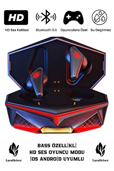 Laraheiser Premium K98 Bluetooth Kulaklık Kulak Içi Siyah Oyuncu En İyi Kalit...