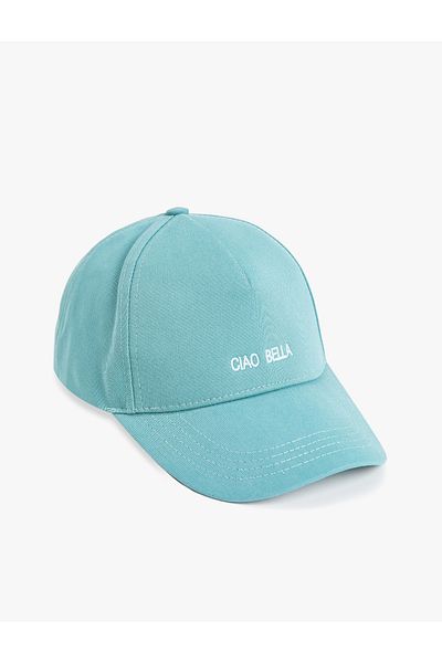 Koton Slogan Embroidered Cap Hat