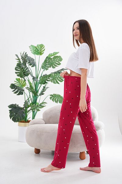 Arvin Pijama Pantaloni de pijama de vară Milans cu imprimeu cu stele pentru femei