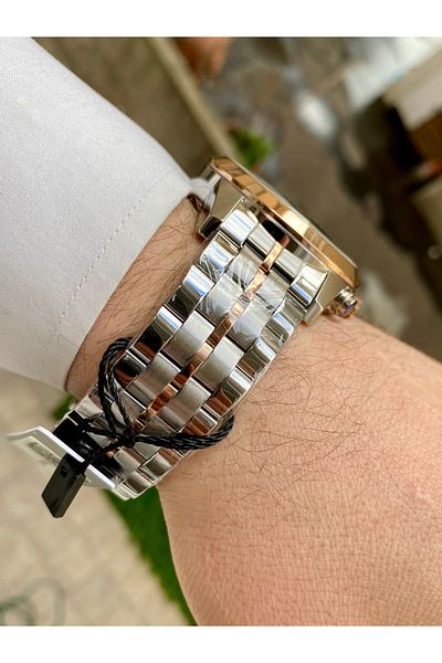 Reward Excellent Silver Color Steel 5Atm Waterproof Men Wrist Watch Bracelet Gift
