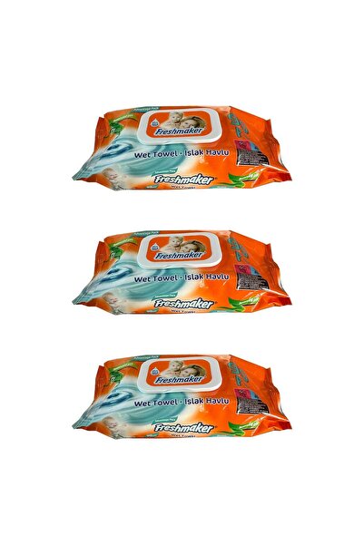 Freshmaker Islak Havlu Mendil - Alkolsüz - pH Dengelenmiş - Çiçeksi Kokular - 90 Adetlik 3 Paket