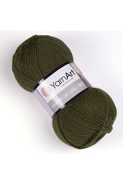 Yarnart MERINO DE LUXE 50 - ΝΗΜΑ ΠΛΕΚΤΟΣ ΧΕΡΙ - KHAKI-530