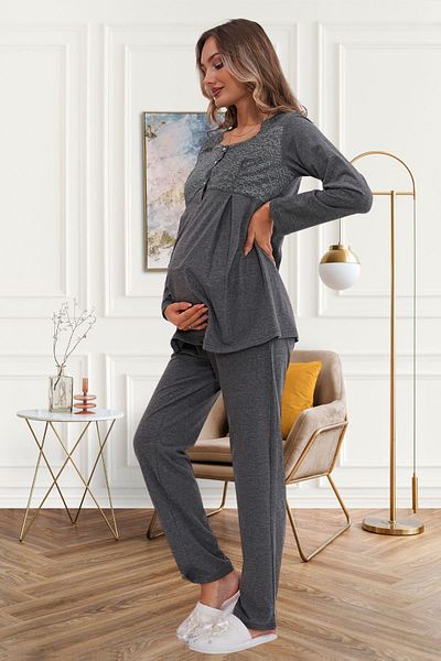 Mecit Pijama طقم بيجامة للحوامل مدخن من Mecit 6102