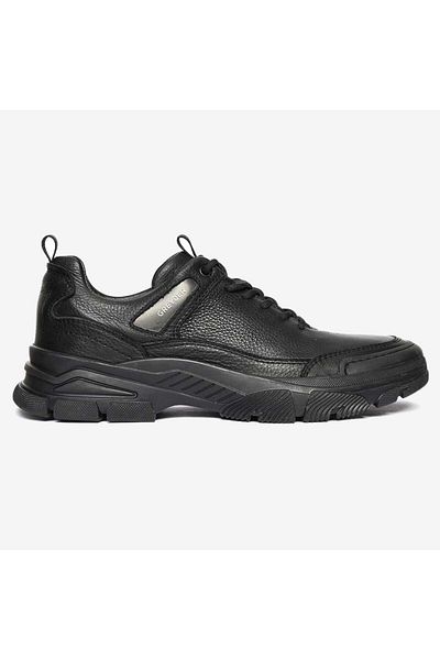 Greyder 14994 Men's Black Genuine Leather Sneaker Shoes