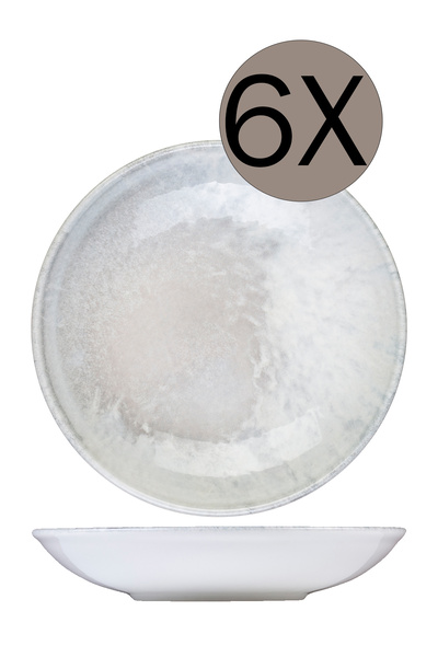 İD FİNE ID FINE Surf Valle Çukur Tabak 20 cm 550 cc 6'lı Takım 20265-121120